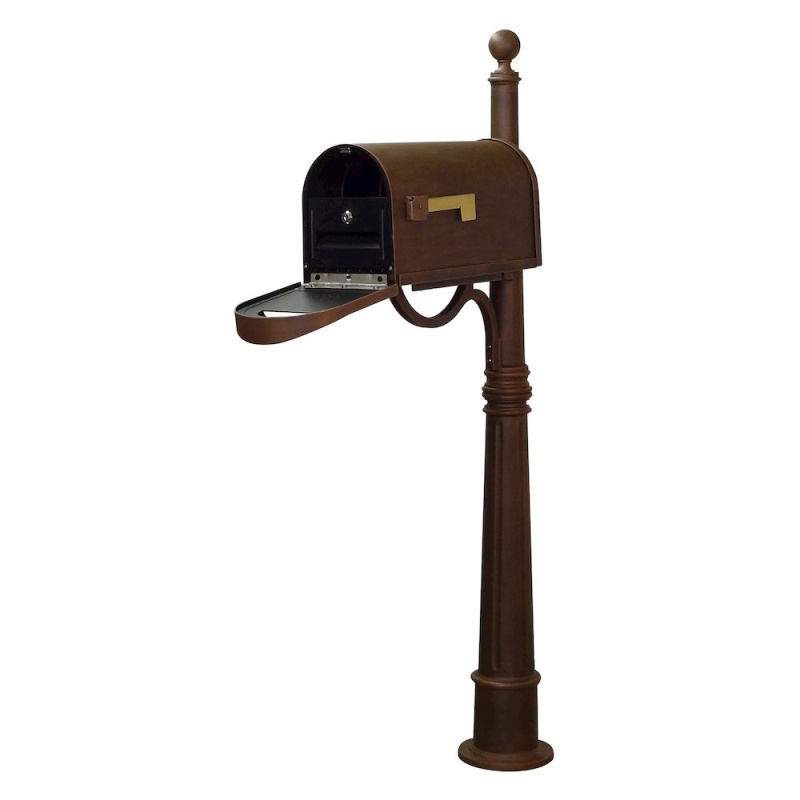 Classic Curbside Mailbox With Locking Insert And Ashland Mailbox Post