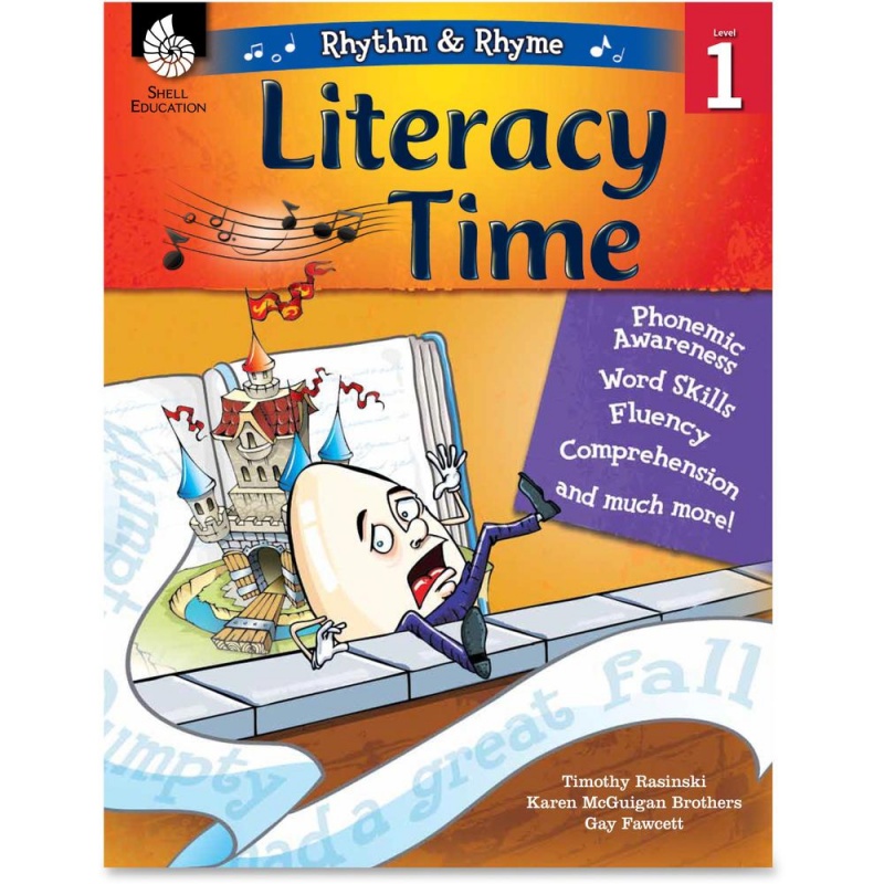 Shell Education Literacy Time Rhythm/Rhyme Level 1 Resource Book Printed Book By Timothy Rasinski, Karen Mcguigan Brothers, Gay Fawcett - 144 Pages - Shell Educational Publishing Publication - Book -