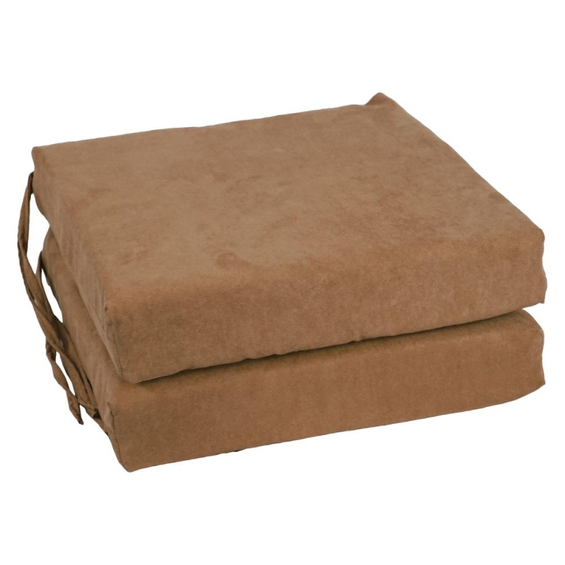 Blazing Needles Indoor 16" x 16" Microsuede Chair Cushion