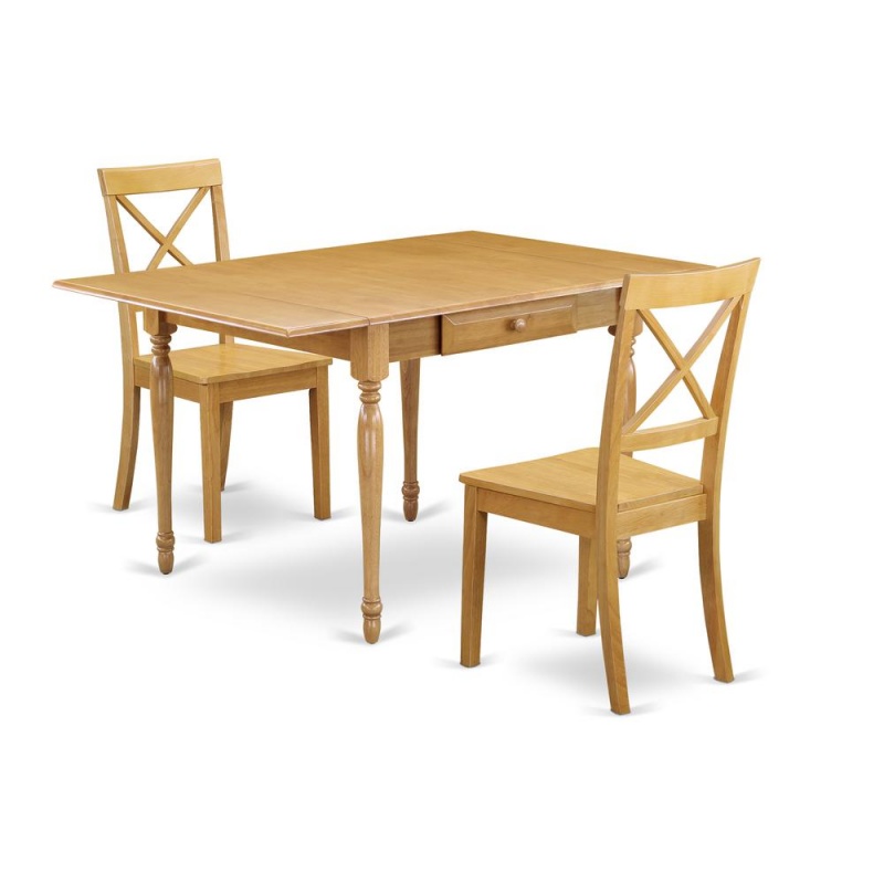 East West Furniture Oak Dining Room Set