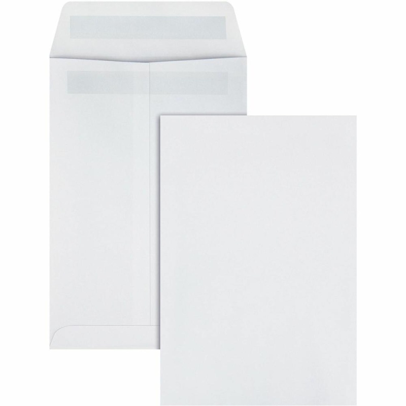 Quality Park 6 X 9 Catalog Mailing Envelopes With Redi-Seal® Self-Seal Closure - Catalog - #1 - 6" Width X 9" Length - 28 Lb - Self-Sealing - Wove - 100 / Box - White