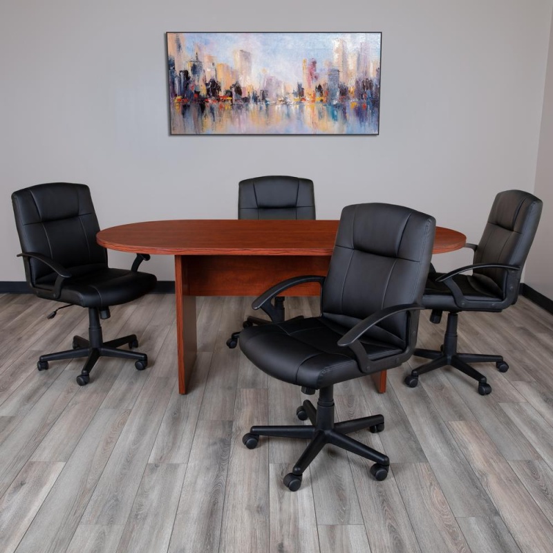 6 Foot (72 Inch) Oval Conference Table In Cherry
