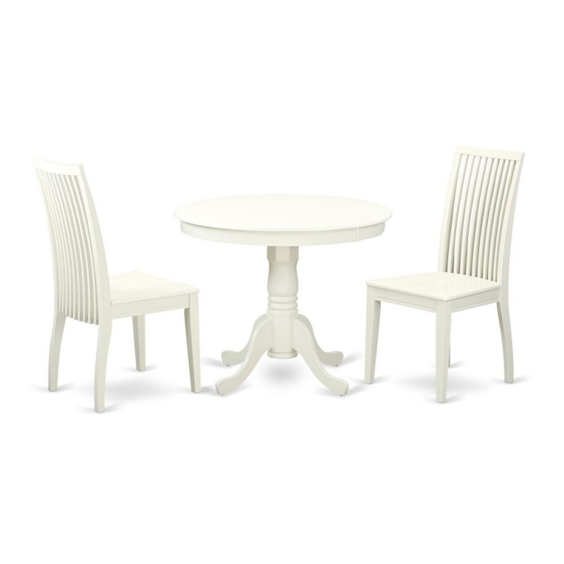 Dining Room Set Linen White, Anip3-Lwh-w