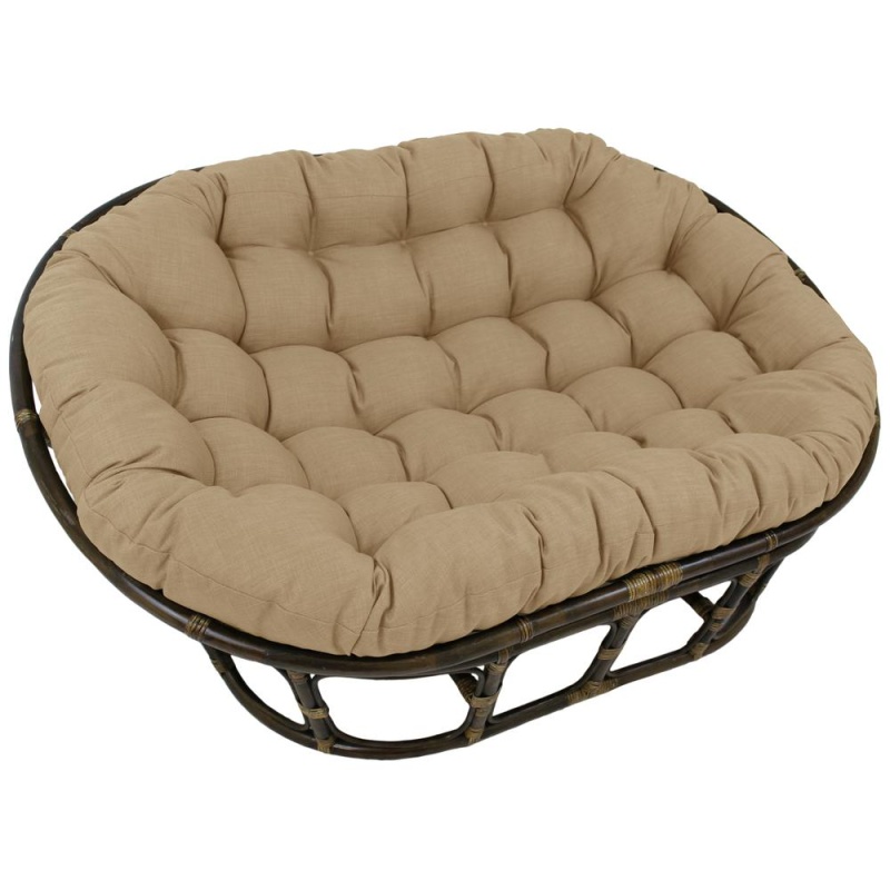 78-Inch By 58-Inch Solid Spun Polyester Double Papasan Cushion 93304-78-Reo-Sol-07