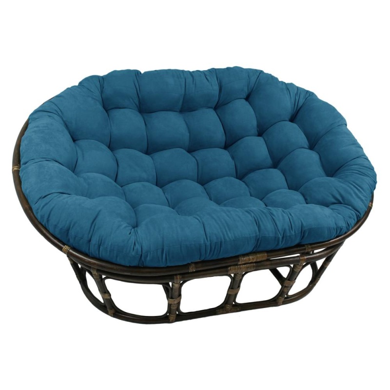 78-Inch By 58-Inch Solid Microsuede Double Papasan Cushion 93304-78-Ms-Tl