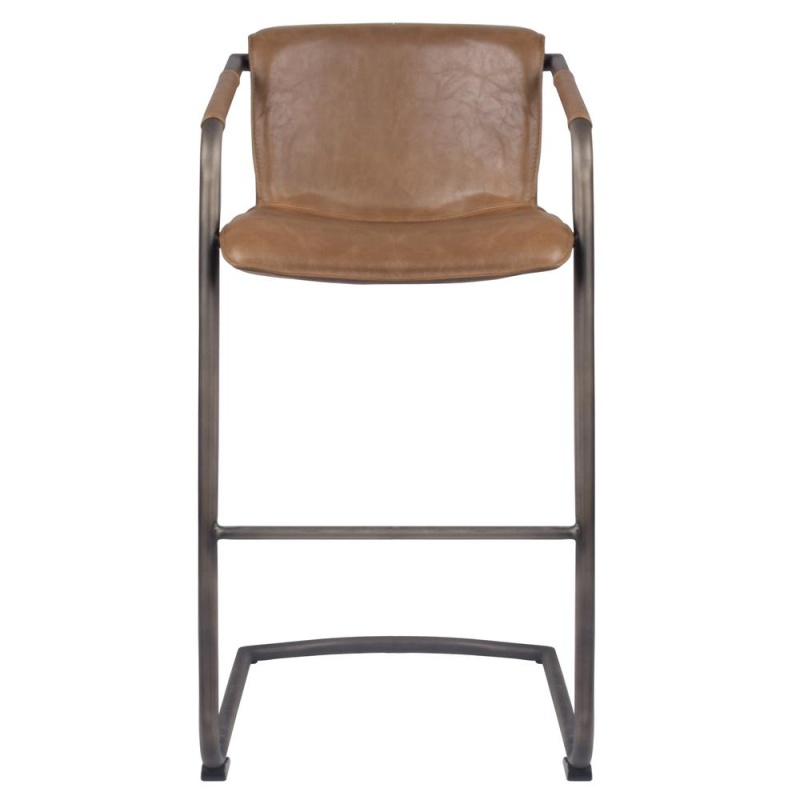 Indy Faux Leather Bar Stool, Set of 2