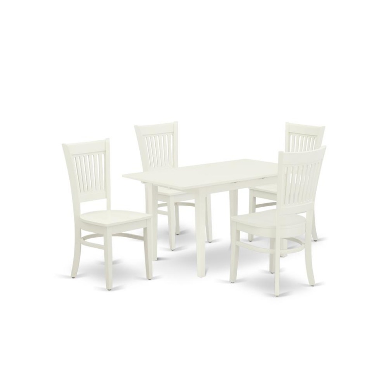 Dining Table- Dining Chairs, Nfva5-Lwh-w
