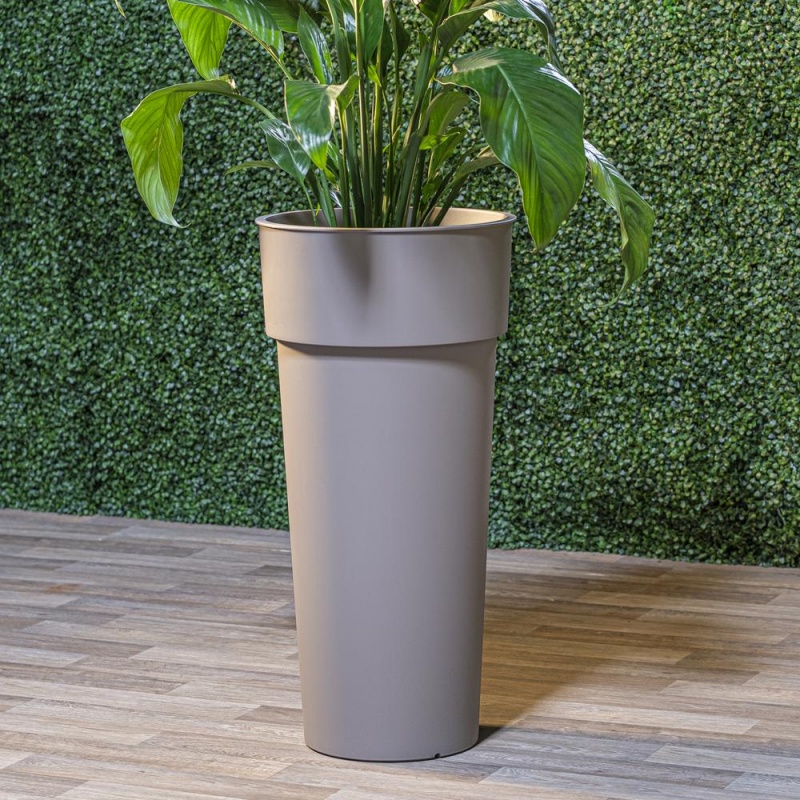 15" Rd. Duo Pot With Container In Tortora