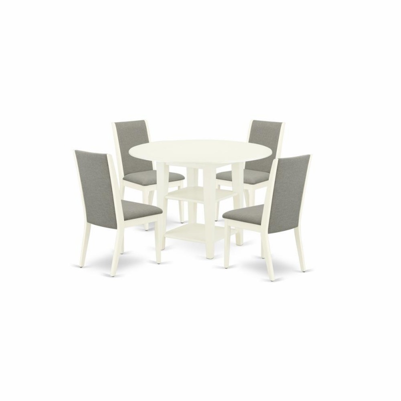 Dining Room Set Linen White, Sula5-Lwh-06