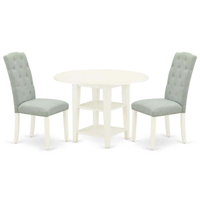 Dining Room Set Linen White
