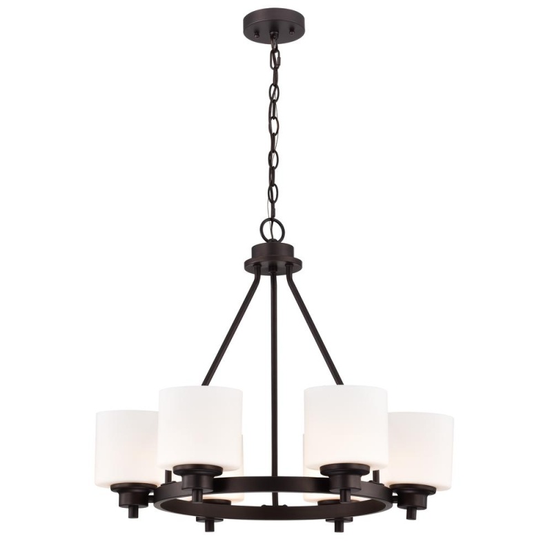Chloe Lighting Solbi Contemporary 6-Light Chrome Chandelier