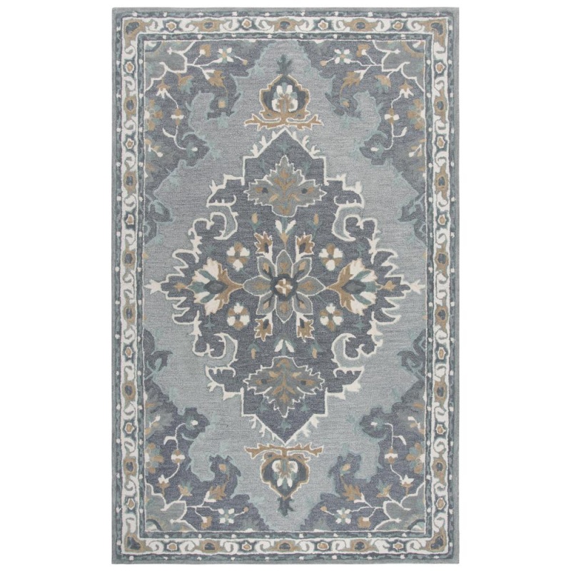 Hand Tufted Cut & Loop Pile Wool Rug, 10' X 13'