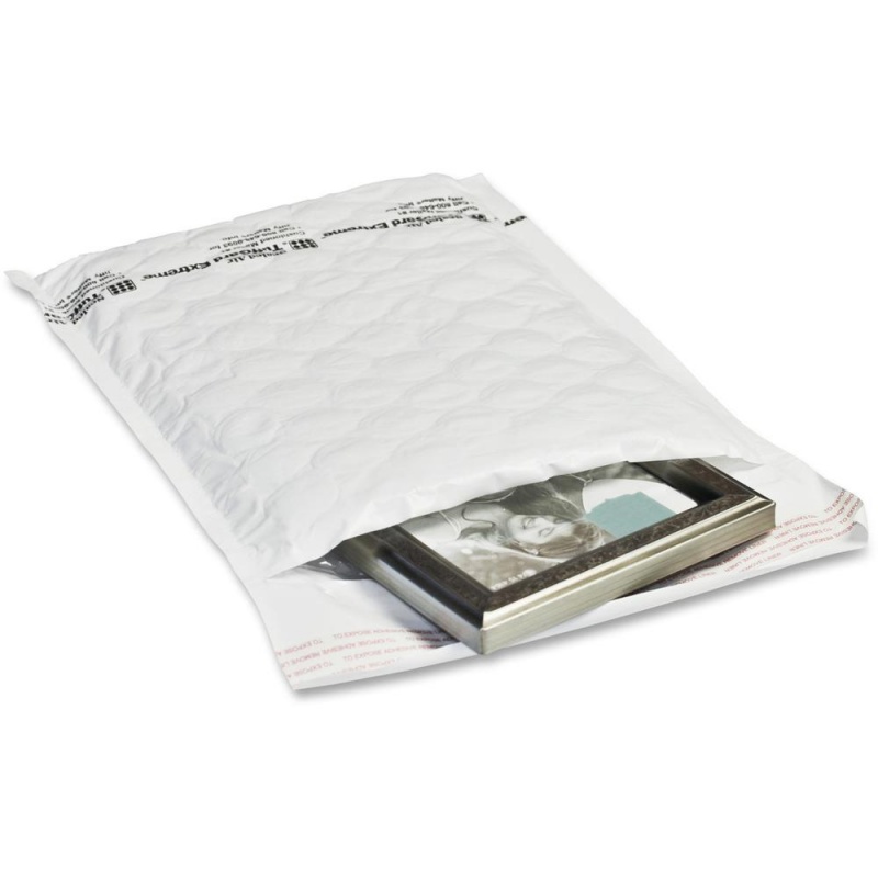 Sealed Air Tuffguard Extreme Cushioned Mailers - Bubble - #2 - 8 1/2" Width X 12" Length - Peel & Seal - 50 / Carton - White
