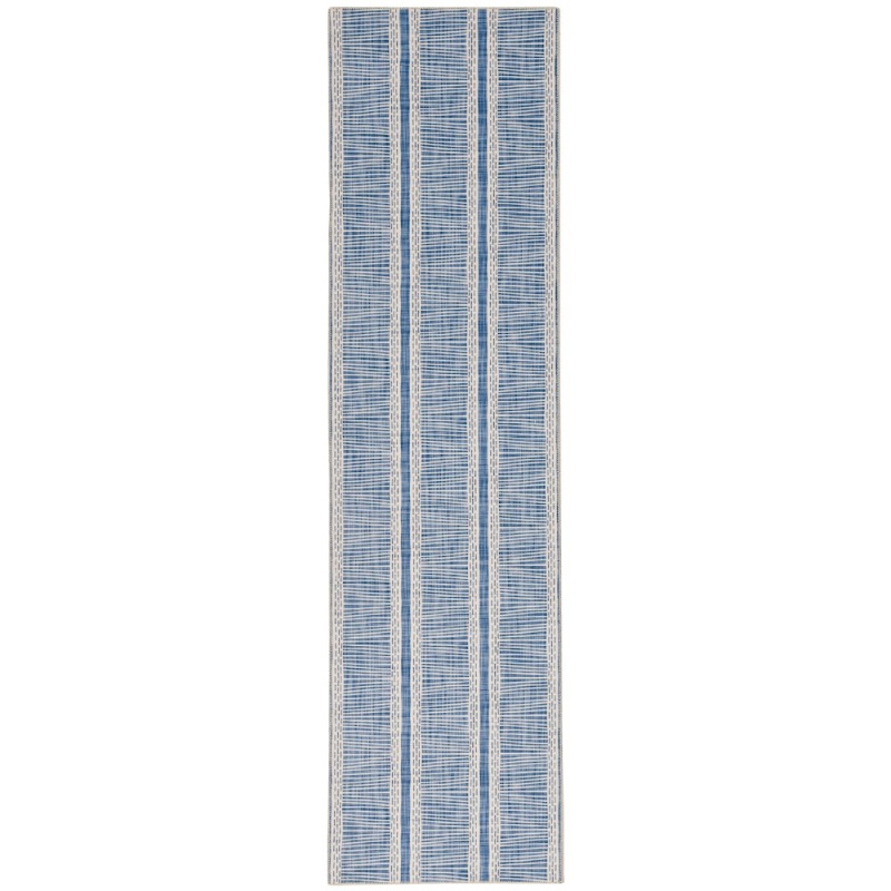 Wallen Ivory/Blue 2x8 Rug