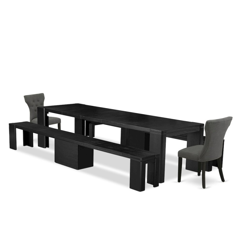5-Piece Dining Room Table Set with Rectangular Dining Table