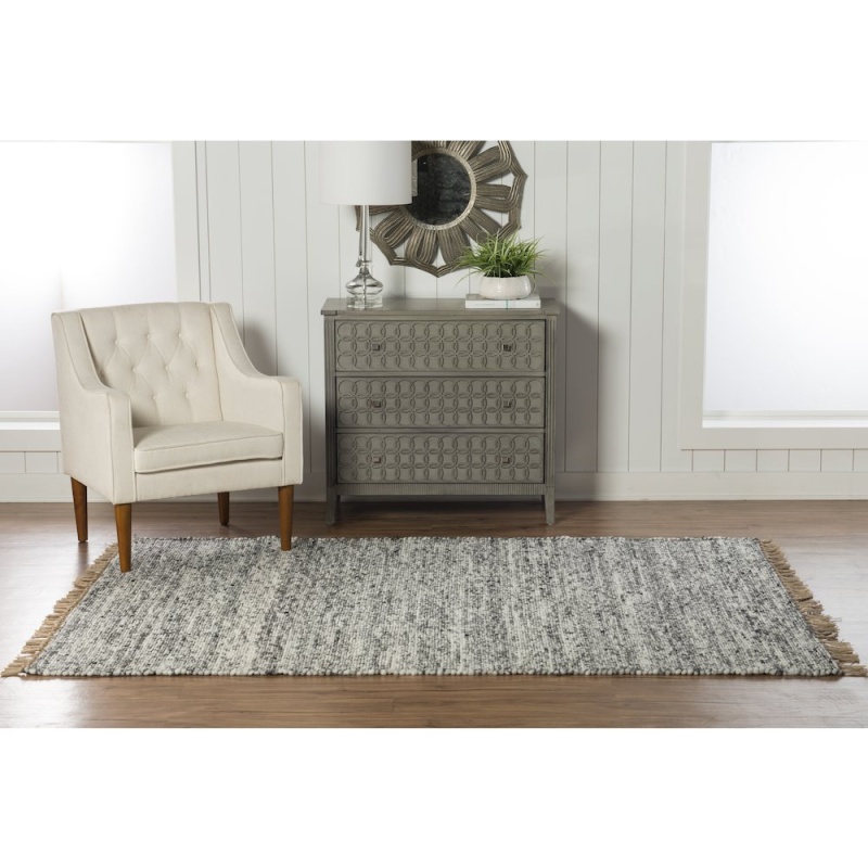Verginia Berber Natural & Black 5.3X7.6, Rug