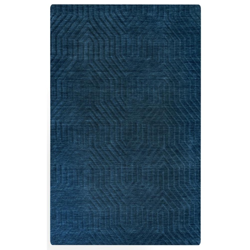 Blue 9' x 12' Hand-Tufted Rectangle Rug
