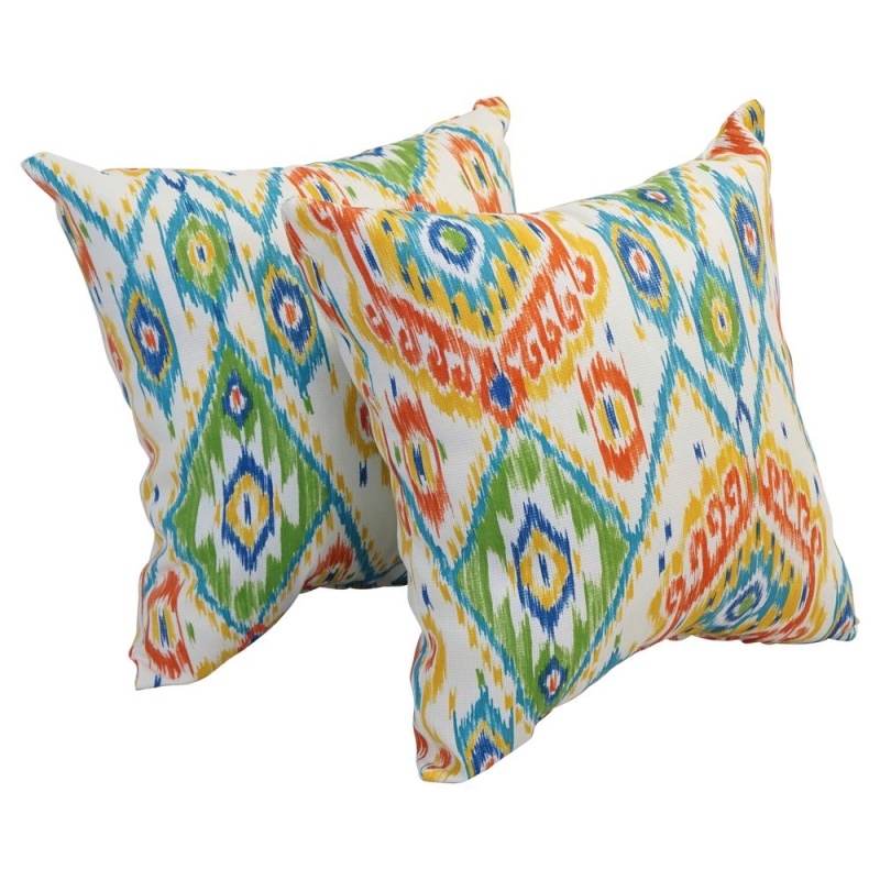 17-Inch Square Polyester Outdoor Throw Pillows (Set Of 2) 9910-S2-Od-163