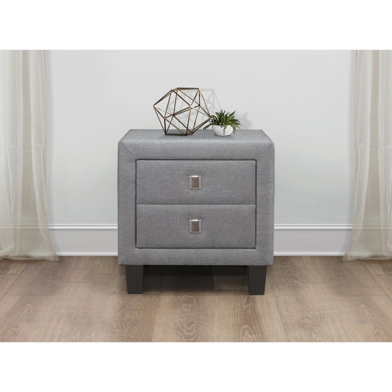 Night Stand With One Drawer, Fabric