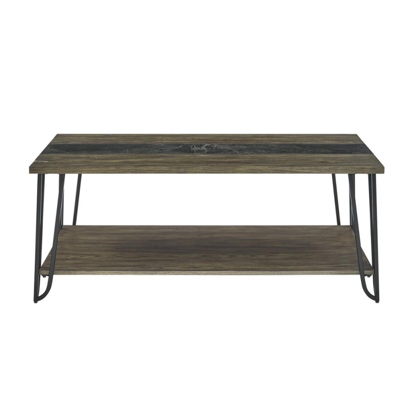Harper Cocktail Table With Sintered Stone Inlay