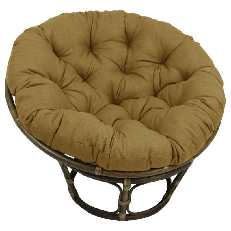 Bali 42-Inch Outdoor Spun Poly Fabric Rattan Papasan Chair