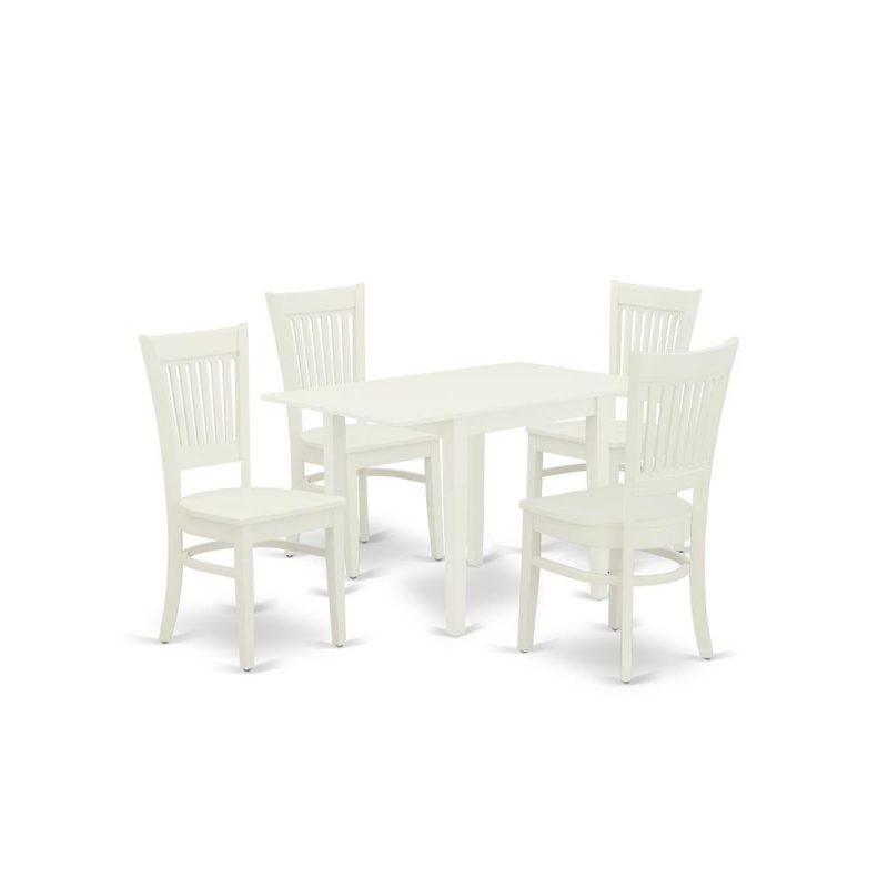 Dining Table- Dining Chairs, Ndva5-Lwh-w