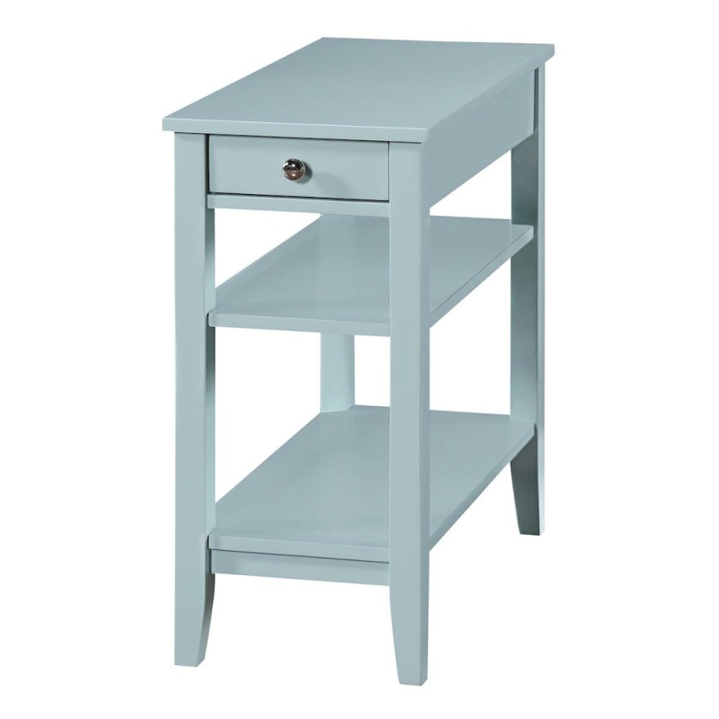 American Heritage 1 Drawer Chairside End Table With Shelves