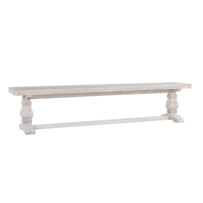Quincy 83" Bench Nordic Ivory