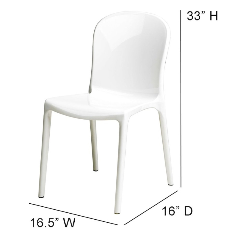 Commerical Seating Productswhite Genoa Chairs