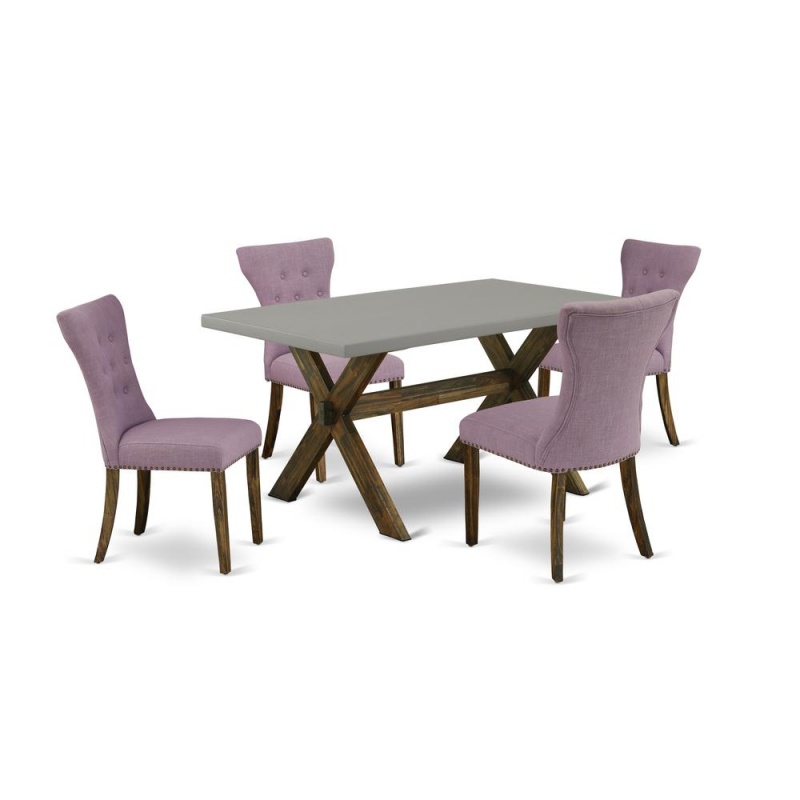 East West Furniture 5-Pc Kitchen Table Set