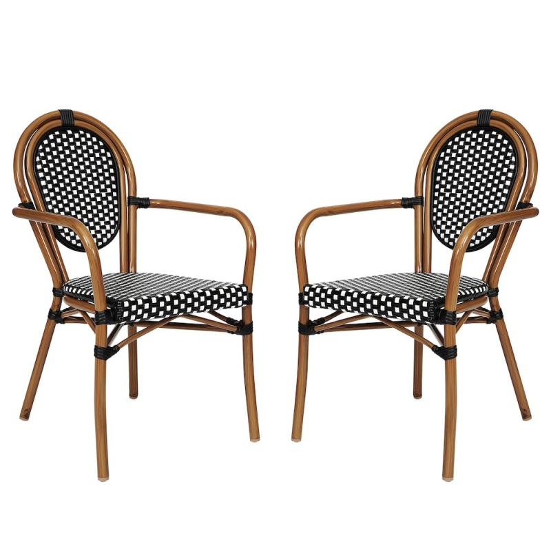 Set Of 2 Classic Commercial Grade Bistro Chairs