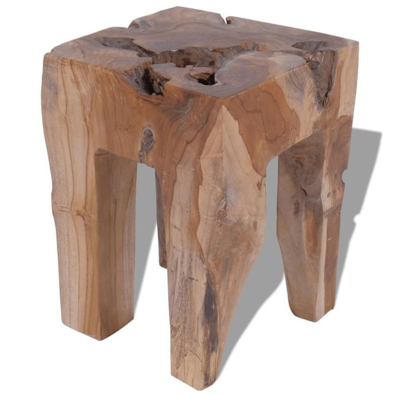 Vidaxl Stool Solid Teak Wood