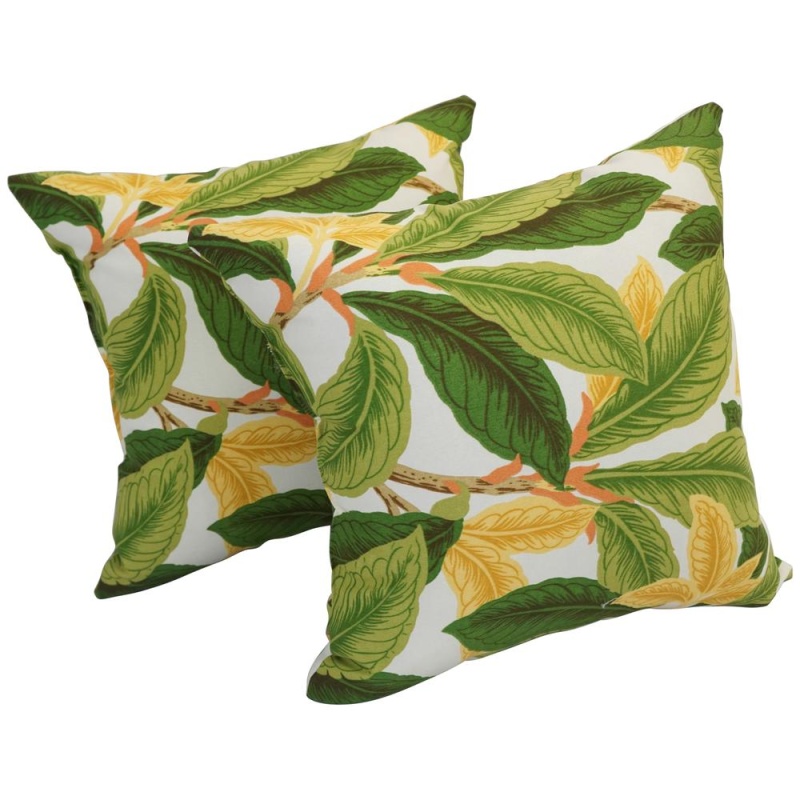 17-Inch Square Polyester Outdoor Throw Pillows (Set Of 2) 9910-S2-Od-074