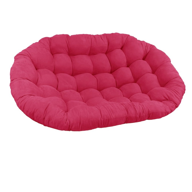 Blazing Needles 65-Inch by 48-Inch Solid Microsuede Double Papasan Cushion