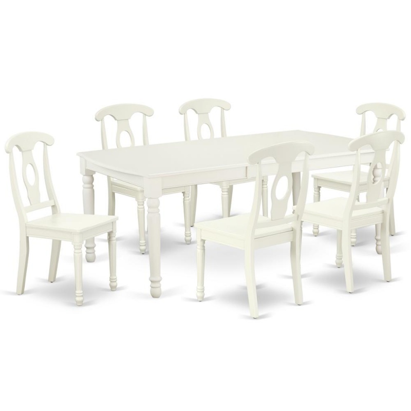 Dining Room Set Linen White