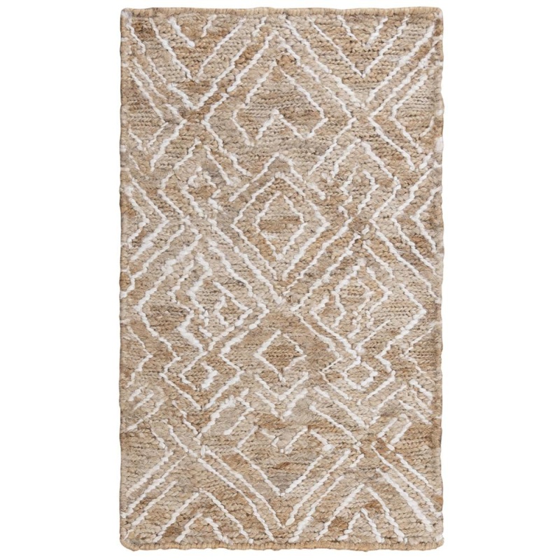 Hand Woven Flat Weave Pile Jute Rug, 8' X 10'