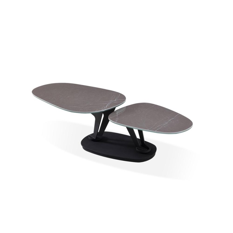 Motion Coffee Table With Gray Cermanic Top