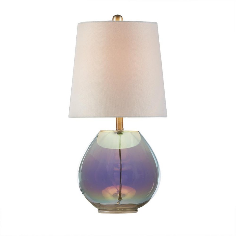 Iridescent Glass Table Lamp