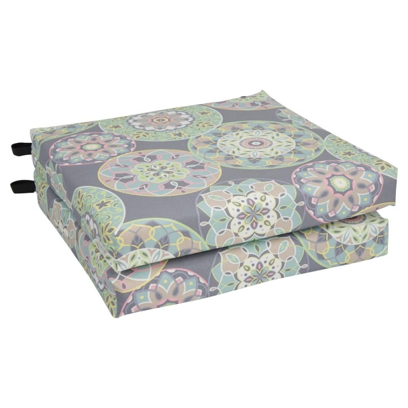 20-Inch By 19-Inch Patterned Outdoor Chair Cushions (Set Of 2) 93454-2Ch-Od-106
