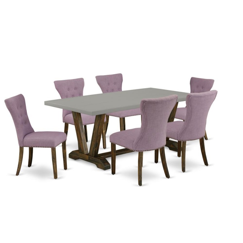 7-Piece Modern Dining Table Set