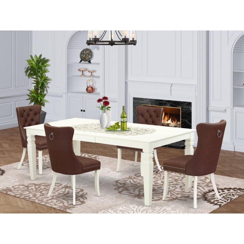 5 Piece Dining Room Set Consists Of A Rectangle Kitchen Table