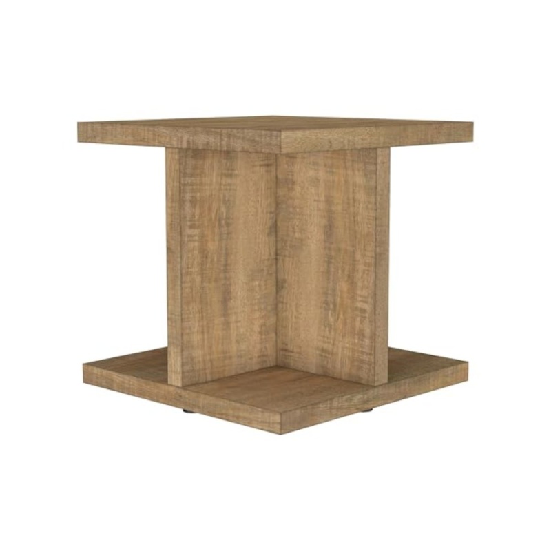 Cortona Square Engineered Wood End Side Table Mango