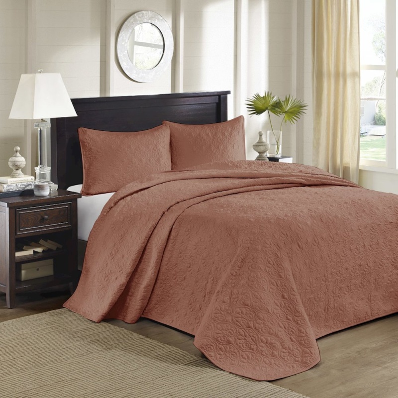 Quebec 3 Piece Reversible Bedspread Set