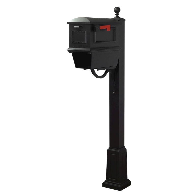Traditional Curbside Mailbox With Newspaper Tube And Springfield Mailbox