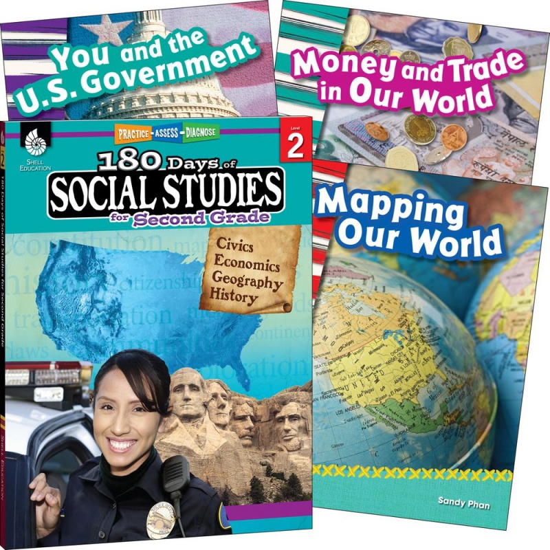 Shell Education Learn At Home Social Studies Books Printed Book - Book - Grade 2 - English