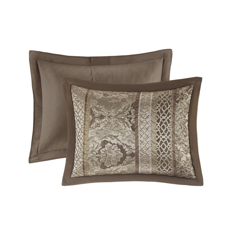 5 Piece Reversible Jacquard Bedspread Set