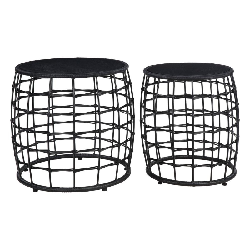 Cambria Drum Nesting Tables 2 Piece