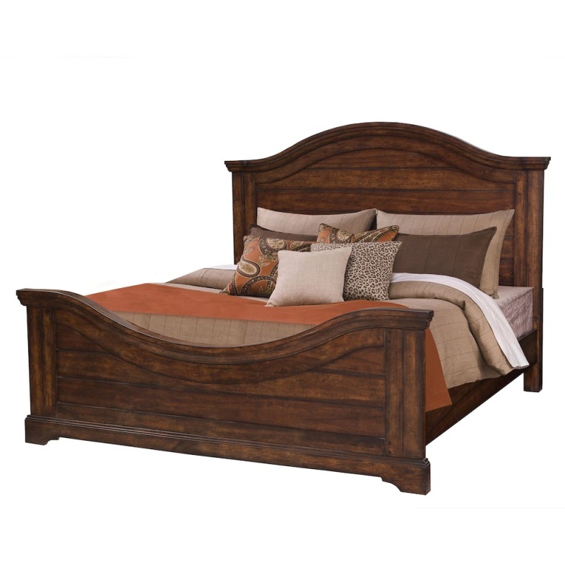 Stonebrook King Panel Bed - Tobacco