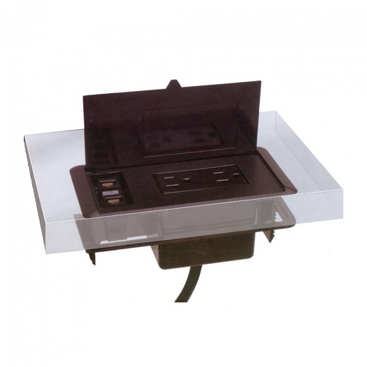 Mayline Optional Power Module [includes RJII-Cat 3 coupler (phone) and RJ45-Cat3 coupler (data)] - 6' Power Cord