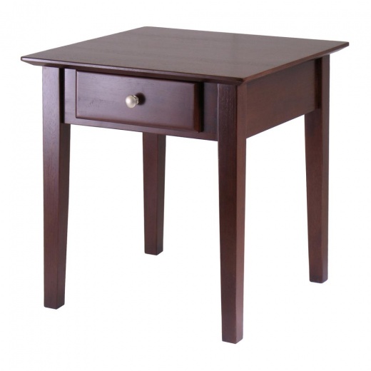 Rochester End Table with One Drawer, Shaker - Winsome Wood